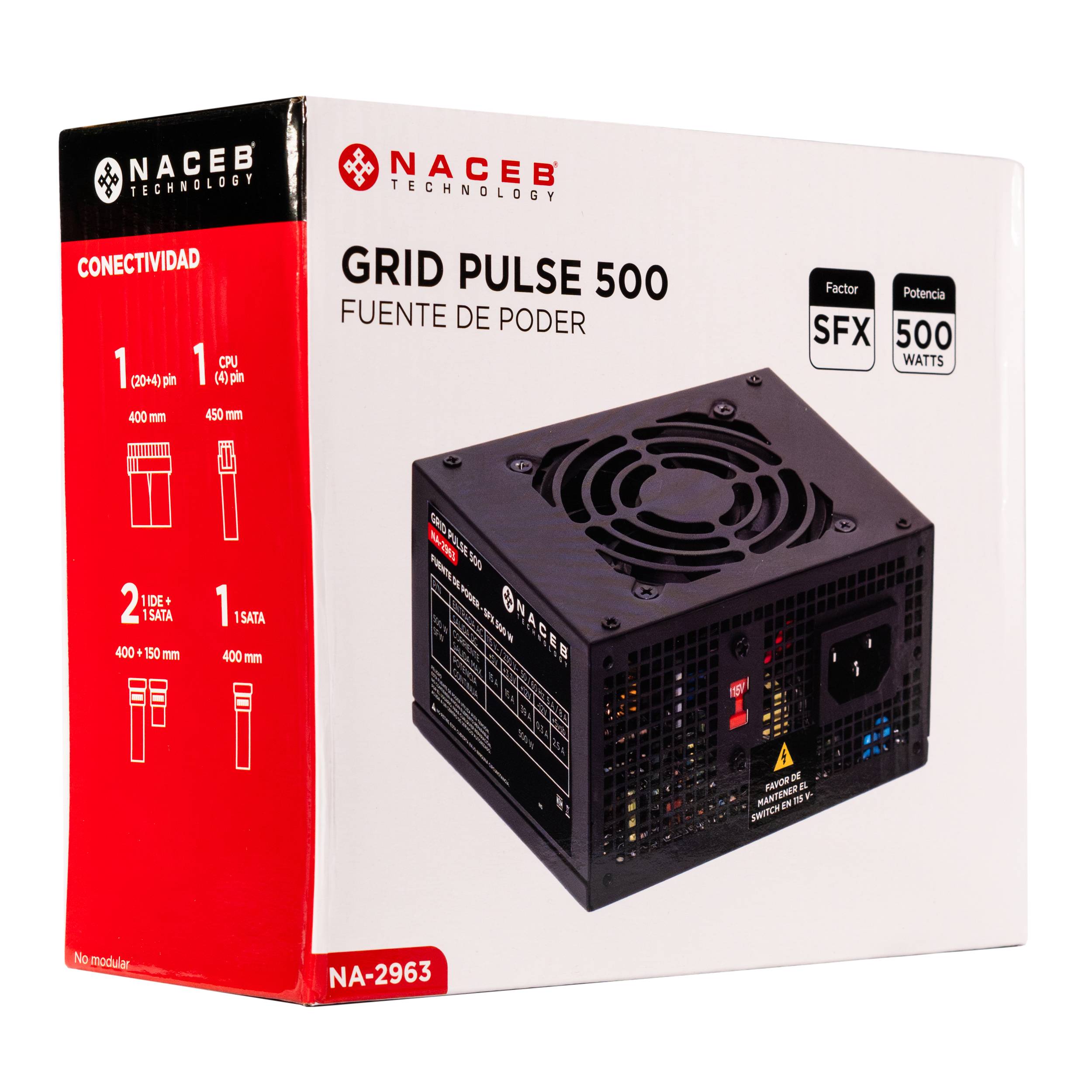 Fuente de poder Naceb Technology NA-2963